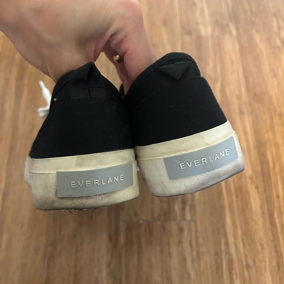 Everlane Black and White Sneakers Timeless Low-Top Design - Picture 3 of 4